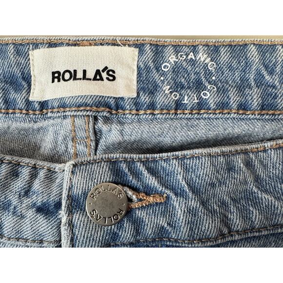 Rollas Womens Dallas Low Rise Slim Bootcut Denim Jeans 31 Light Rodeo Western - Picture 4 of 12